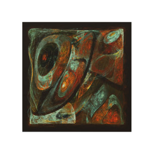 Time Split Abstract Art