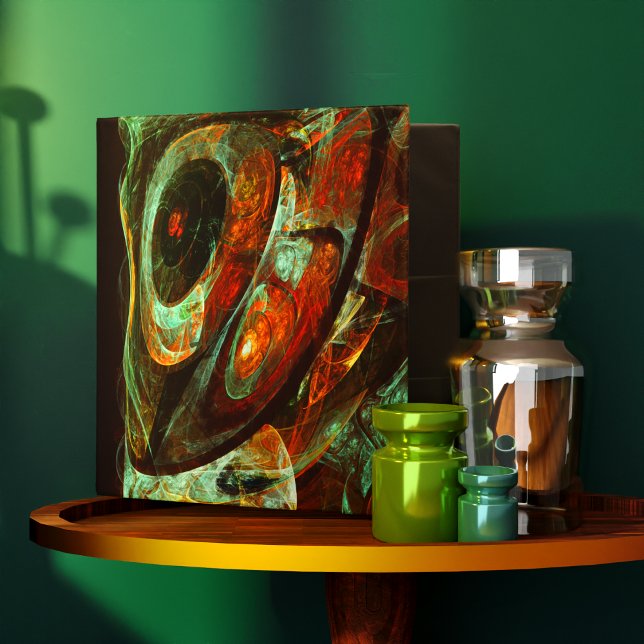 Time Split Abstract Art 3 Ring Binder (Time Split Abstract Art 3 Ring Binder)