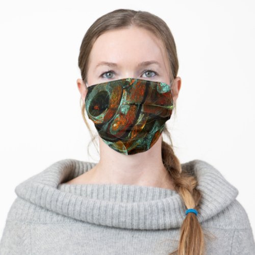 Time Split Abstract Art Adult Cloth Face Mask