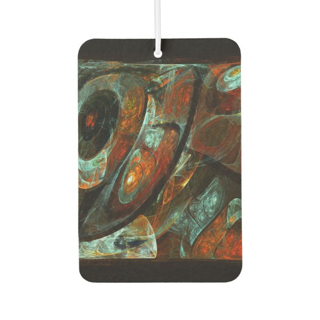 Time Split Abstract Art Air Freshener (Front)