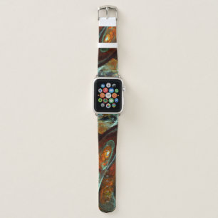 Time Split Abstract Art Apple Watch Band