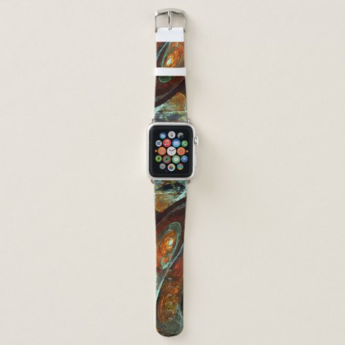 Time Split Abstract Art Apple Watch Band