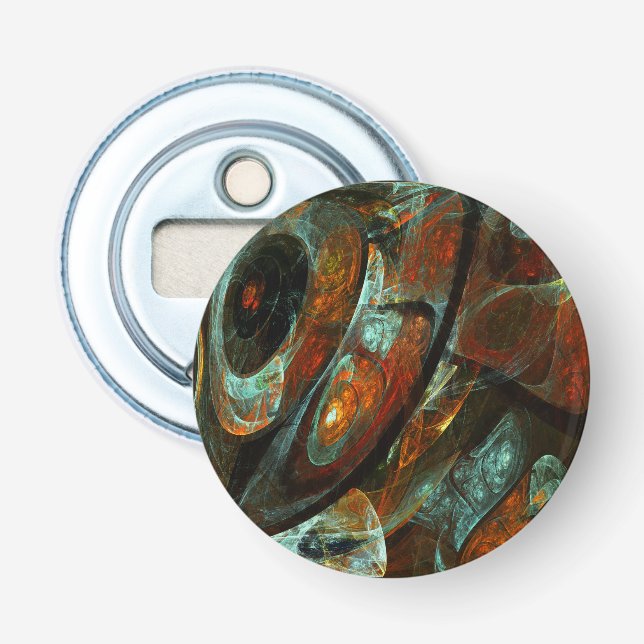 Time Split Abstract Art Bottle Opener (Front)