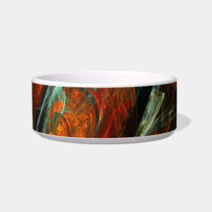 Time Split Abstract Art Bowl