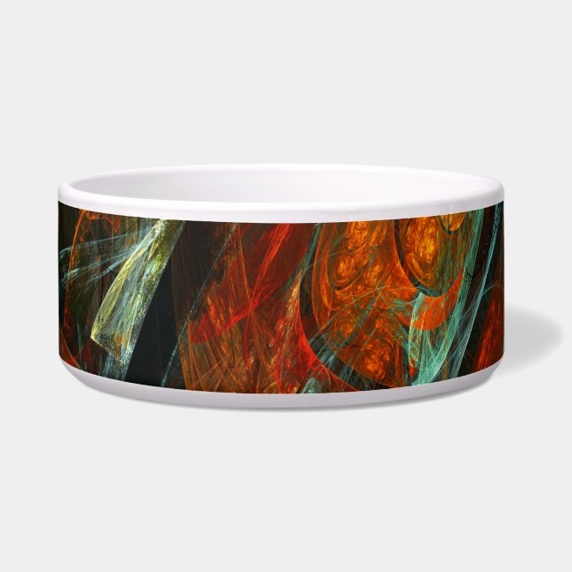 Time Split Abstract Art Bowl (Front)