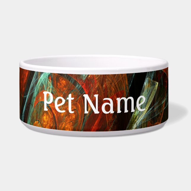 Time Split Abstract Art Bowl (Front)