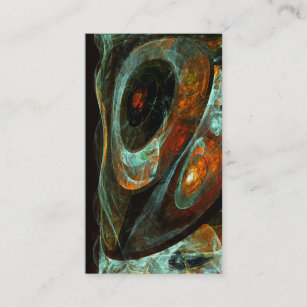 Time Split Abstract Art Business Card
