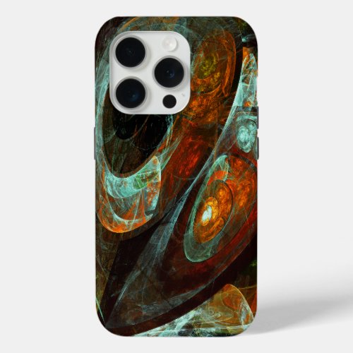 Time Split Abstract Art iPhone 15 Pro Case