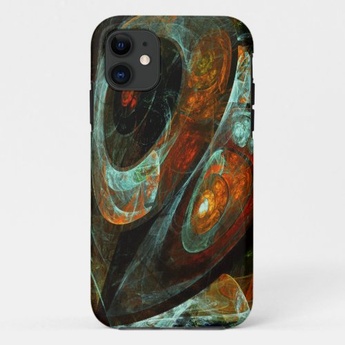 Time Split Abstract Art iPhone 11 Case