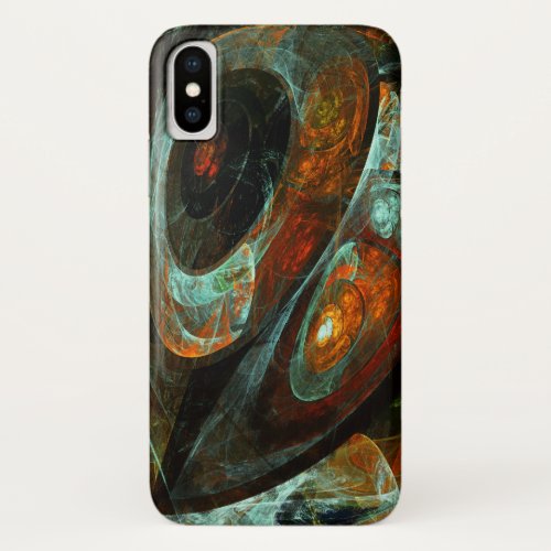 Time Split Abstract Art iPhone X Case