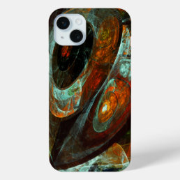 Time Split Abstract Art iPhone 15 Plus Case