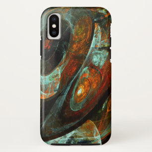 Time Split Abstract Art iPhone X Case