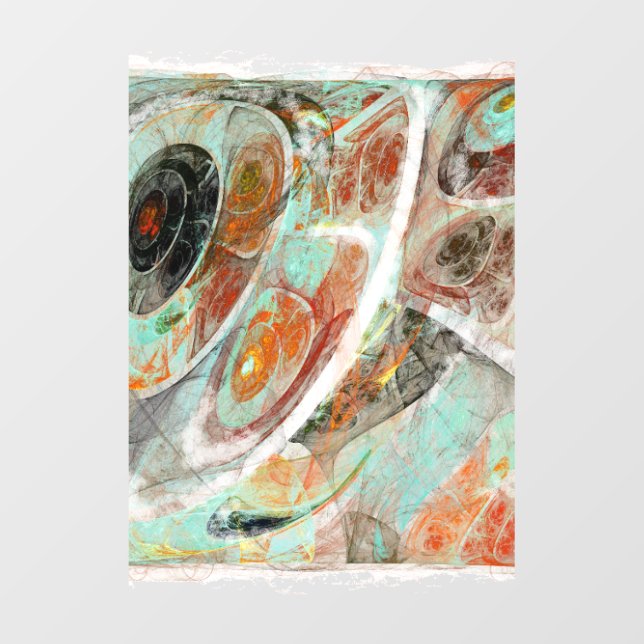 Time Split Abstract Art Cutout (Front)