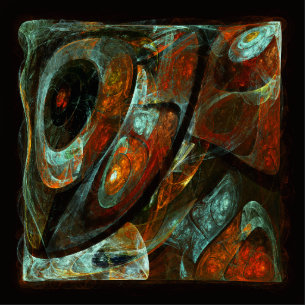 Time Split Abstract Art Cutout
