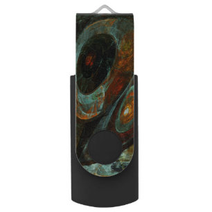 Time Split Abstract Art Flash Drive