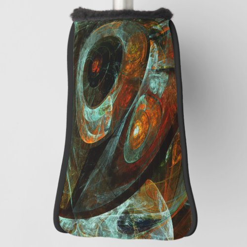 Time Split Abstract Art Golf Head Cover