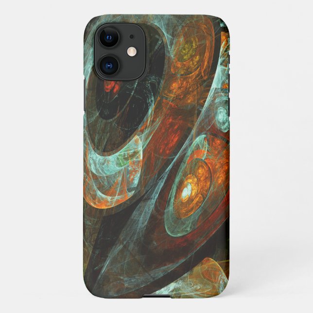 Time Split Abstract Art iPhone Case (Back)