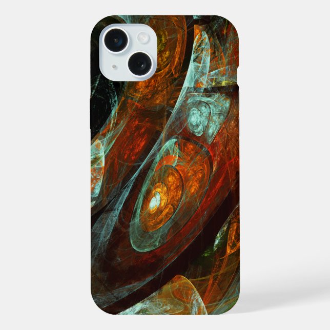 Time Split Abstract Art iPhone Case (Back)