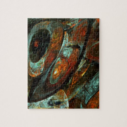 Time Split Abstract Art Jigsaw Puzzle