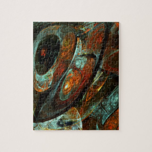 Time Split Abstract Art Jigsaw Puzzle (Vertical)