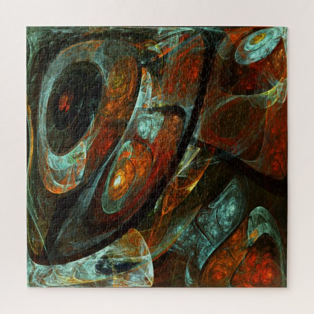 Time Split Abstract Art Jigsaw Puzzle (Vertical)