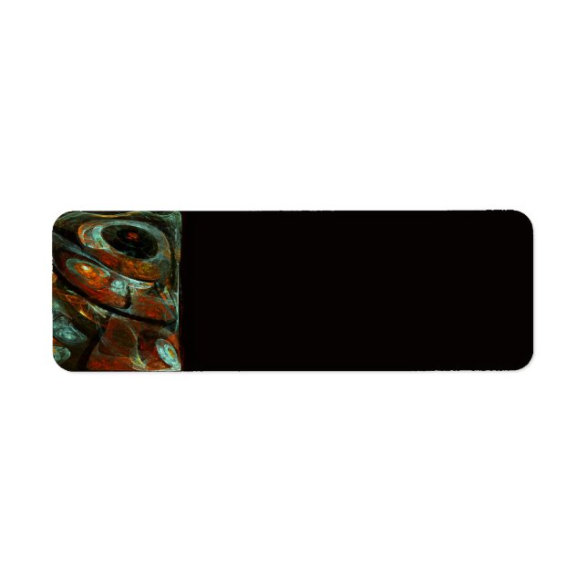 Time Split Abstract Art Label (Front)