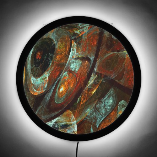 Time Split Abstract Art LED Sign