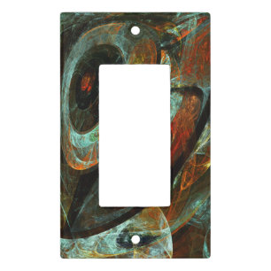 Time Split Abstract Art Light Switch Cover