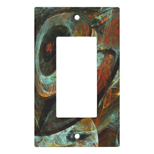 Time Split Abstract Art Light Switch Cover (Front)