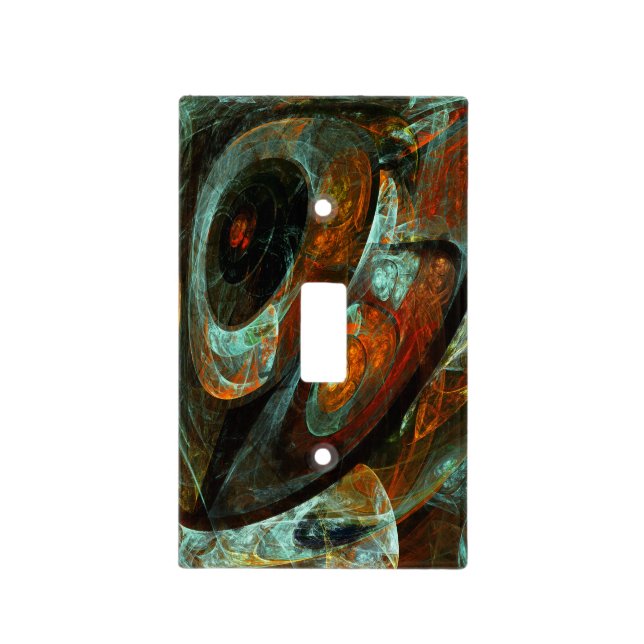 Time Split Abstract Art Light Switch Cover (Front)