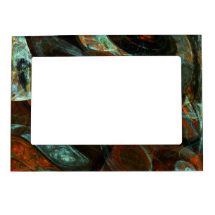 Time Split Abstract Art Magnetic Frame