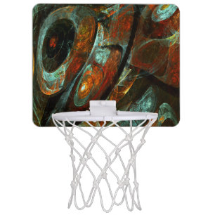 Time Split Abstract Art Mini Basketball Hoop