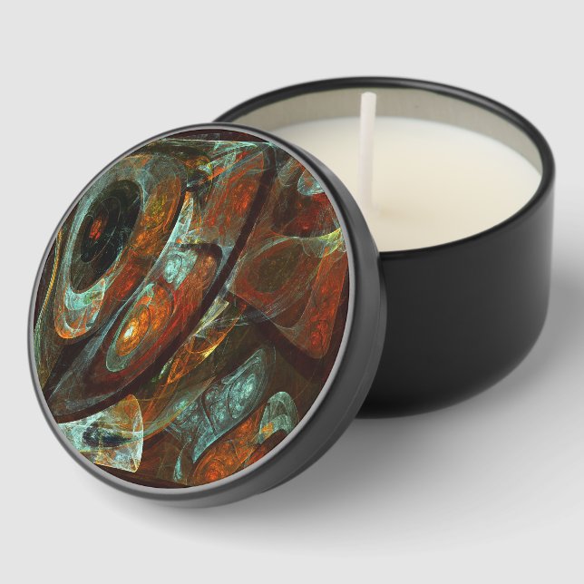 Time Split Abstract Art Mini Candle Favors (Corner)