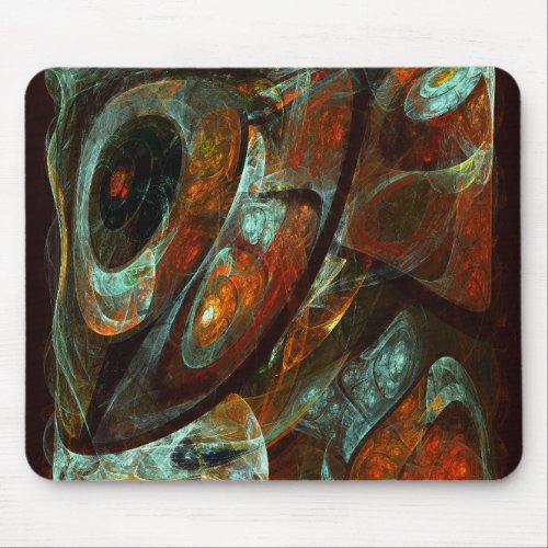 Time Split Abstract Art Mouse Pad