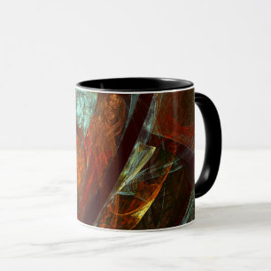 Time Split Abstract Art Mug