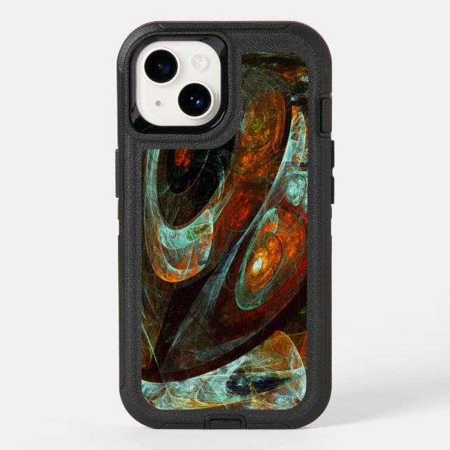 Time Split Abstract Art Otterbox iPhone Case (Back)