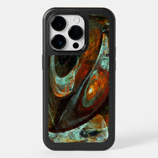 Time Split Abstract Art Otterbox iPhone Case (Back)