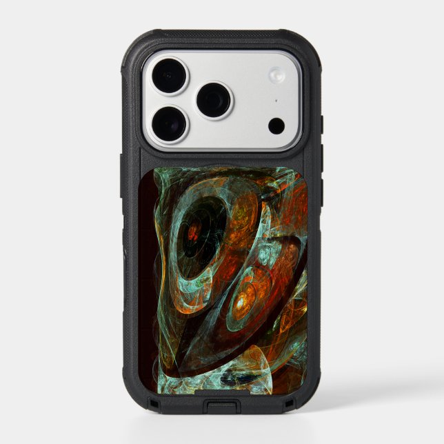 Time Split Abstract Art Otterbox iPhone Case (Back)