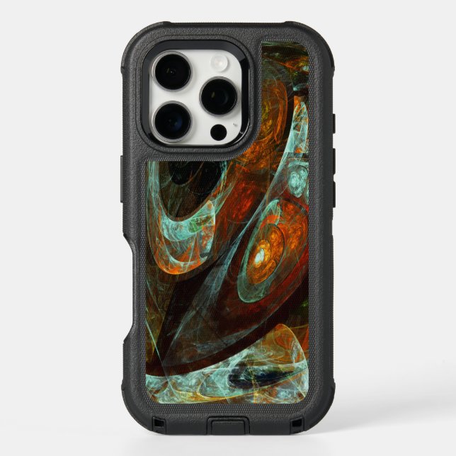 Time Split Abstract Art Otterbox iPhone Case (Back)