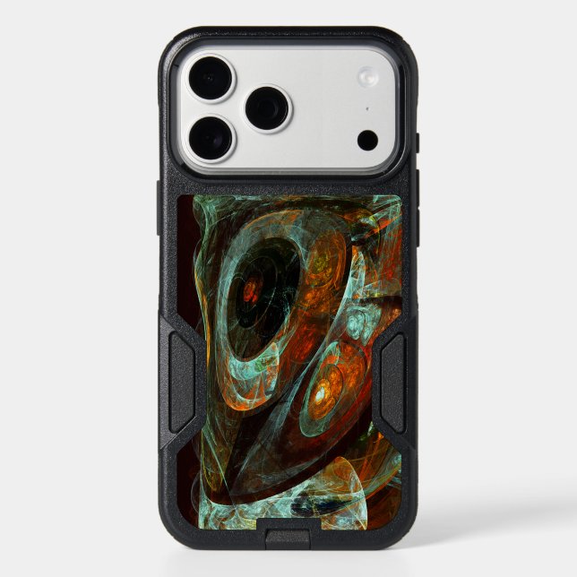 Time Split Abstract Art Otterbox iPhone Case (Back)