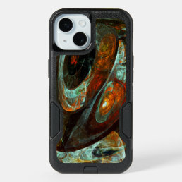 Time Split Abstract Art iPhone 15 Case