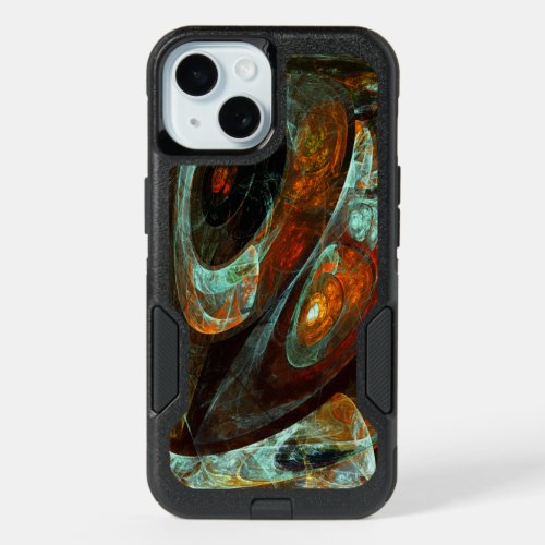 Time Split Abstract Art iPhone 15 Case