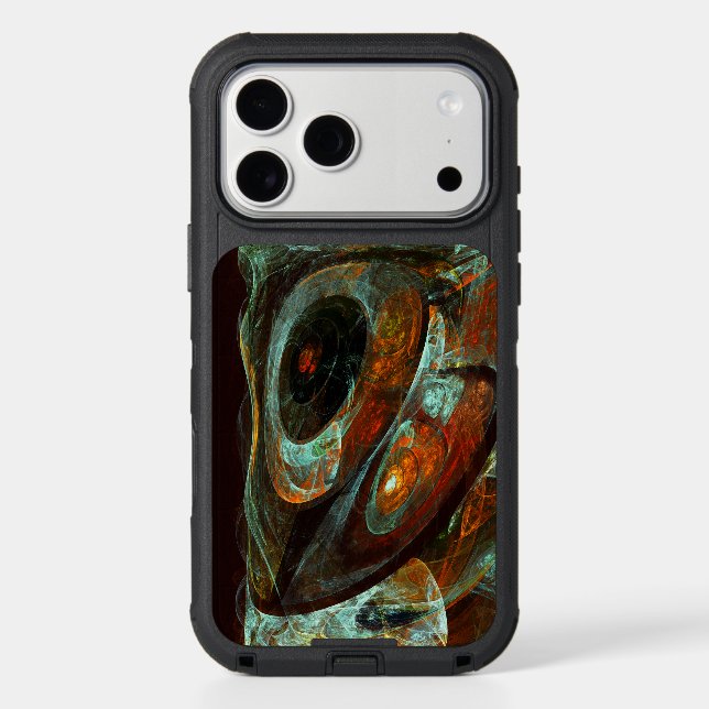 Time Split Abstract Art Otterbox iPhone Case (Back)