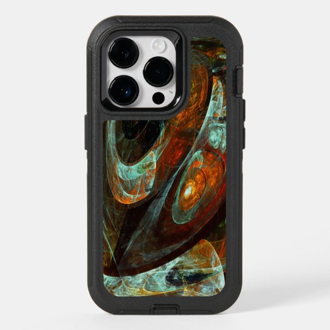Time Split Abstract Art Otterbox iPhone Case (Back)