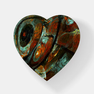 Time Split Abstract Art Paperweight