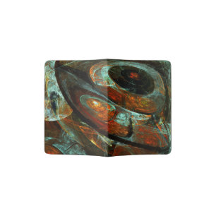 Time Split Abstract Art Passport Holder