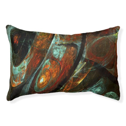 Time Split Abstract Art Pet Bed