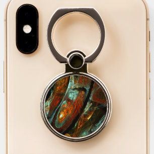 Time Split Abstract Art Phone Ring Stand