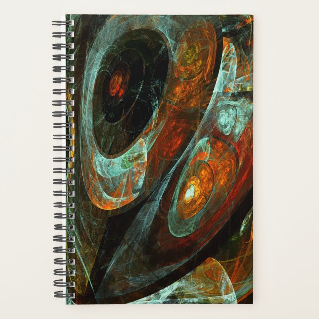 Time Split Abstract Art Planner (Front)