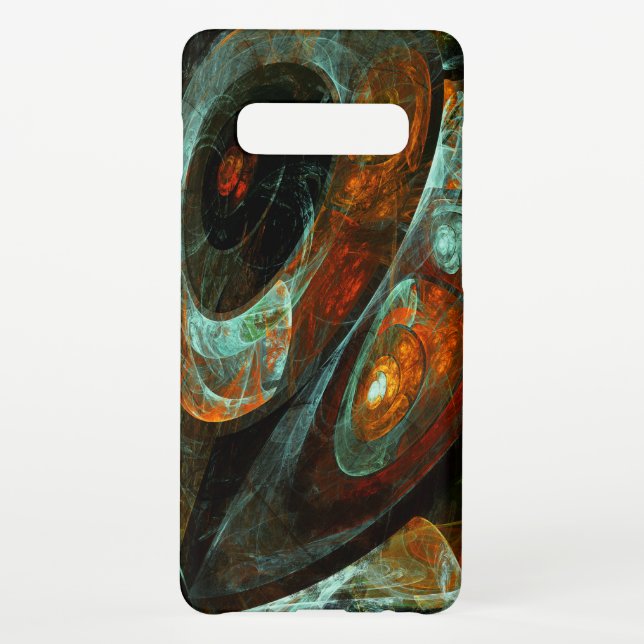 Time Split Abstract Art Samsung Galaxy Case (Back)